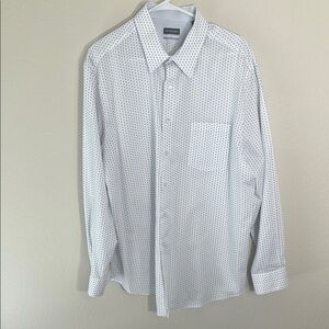 Van Heusen White Dress Shirt with Point Collar